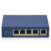 PoE удлинитель BOUZ, 10/100/1000Mbs, 4 PoE выхода, 1 PoE вход, 802.3af/at