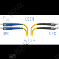Патчкорд оптический FC/UPC-SC/UPC, MM (OM3), Duplex, 1 метр, LSZH 3мм