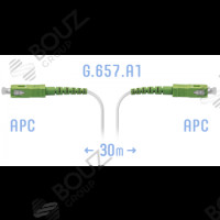 Патчкорд оптический SC/APC, SM, Simplex, 30 метров, LSZH 3мм