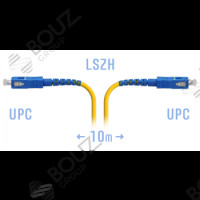 Патчкорд оптический BOUZ, SC/UPC, SM, Simplex, 10 метров, LSZH 3мм