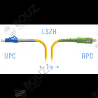 Патчкорд оптический LC/APC-SC/APC, SM, Simplex, 1 метр, LSZH 3мм