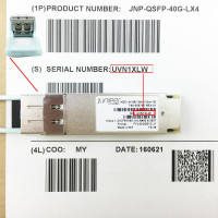 Genuine Juniper FTL4C2QE1C-J1 40GE-LX4 OM3 100m 1310nm SMF Dual LC/PC QSFP+ Transceiver 740-056705