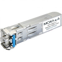 Moxa SFP-2.5GSLC-T SFP module with 1 2.5GBaseFX port with LC connector, single-mode, for 5 km transmission, -40 to 85 °C operating temperature