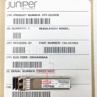 Genuine Juniper 1Gbps 1000Base-EX 1310nm SMF 40km Duplex LC SFP Transceiver Module 740-031852