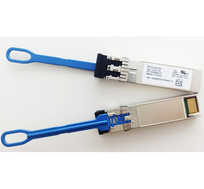 Brocade XBR-000498 16G FC LWL 10km SFP+ Optical Transceiver, 1-pack 57-1000488-01