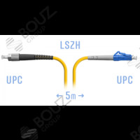 Патчкорд оптический FC/UPC-LC/UPC, SM, Simplex, 5 метров, LSZH 3мм