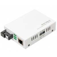 Медиаконвертер BOUZ, 10/100-Base-T - 100Base-FX, Tx/Rx: 1310/1550нм, БП DC