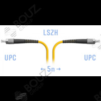 Патчкорд оптический FC/UPC, SM, Simplex, 5 метров, LSZH 3 мм