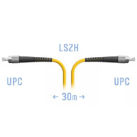 Патчкорд оптический BOUZ, FC/UPC, SM, Simplex, 30 метров, LSZH 3мм
