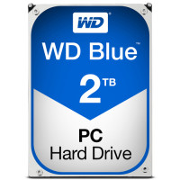 Жесткий диск Western Digital Blue 2Tb 6Gb 5,4K 64Mb SATA 3.5", WD20EZRZ