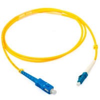 Патчкорд оптический BOUZ, LC/UPC-SC/UPC, SM, Simplex, 1 метр, LSZH 3мм