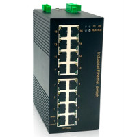 Промышленный неуправляемый коммутатор BOUZ, L2, 16 портов 10/100Base-TX