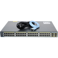 Cisco Catalyst WS-C2960+48PST-S 48P 10/100 PoE+ 2P 1GbE/SFP Switch