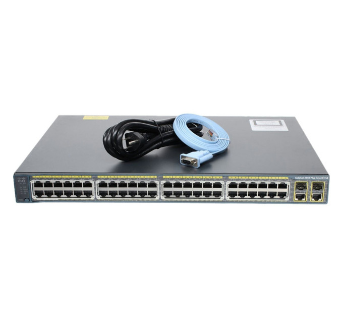 Cisco Catalyst WS-C2960+48PST-S 48P 10/100 PoE+ 2P 1GbE/SFP Switch