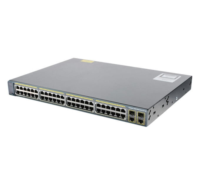 Cisco Catalyst WS-C2960+48PST-S 48P 10/100 PoE+ 2P 1GbE/SFP Switch