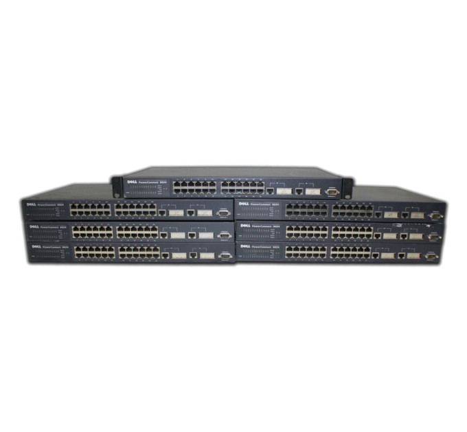 Dell PowerConnect 3024 24P 10/100 2P GbE Switch (Lot of 7)