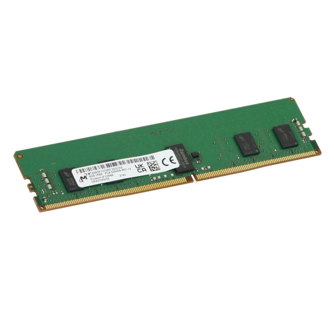 Micron 8GB 1Rx8 RDIMM- 3200MT/s (MTA9ASF1G72PZ-3G2J3UI)