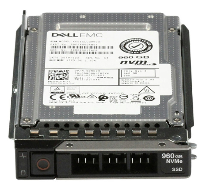 Dell 960GB PCIe Gen3 NVMe RI TLC 2.5 SSD KCD5XLUG960G Used (DRC9H-R-OSTK)