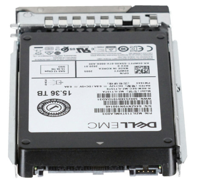 Dell 15.36TB 12Gbps SAS RI TLC 2.5 SSD  PM1643 (MZ-ILT15TA-OSTK)