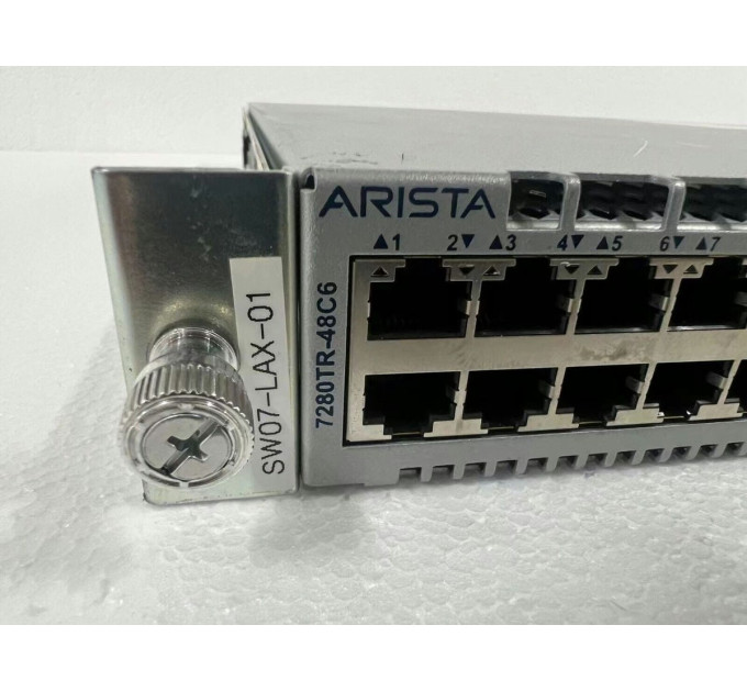 Arista DCS-7280TR-48C6-R 48x 10GbE RJ45 & 6x 100GbE QSFP28 Switch Dual AC PSU