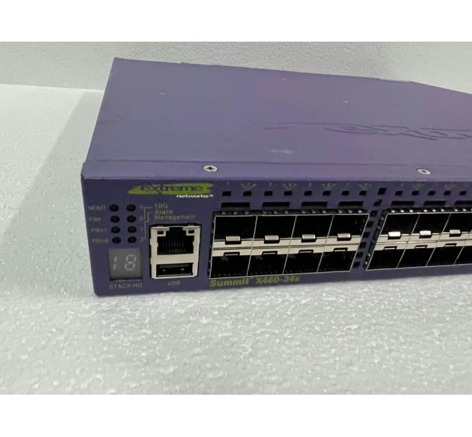 Extreme Networks X460-24X 24 Port Gigabit SFP Ethernet Switch Edge License