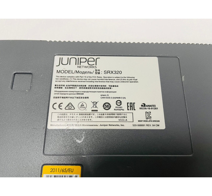 Juniper SRX320-POE Services Gateway Security Appliance "Without Power Adapter"