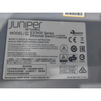 Juniper Network EX3400-48P-AFO 48 10/100/1000BASE-T PoE+ Ethernet Switch, 1x PSU