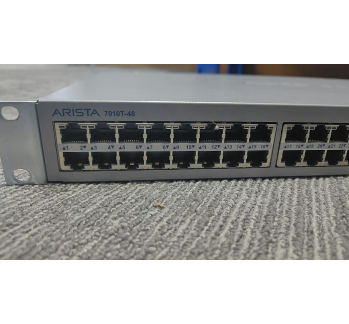 Arista DCS-7010T-48 48 Port 10/100/1000 4x 10GbE SFP+ Network Switch W/ 2*AC PSU