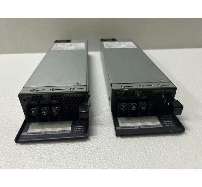 Cisco PWR-C1-715WDC 341-100578-01 715W DC Power Supply For 3850 Series Switch