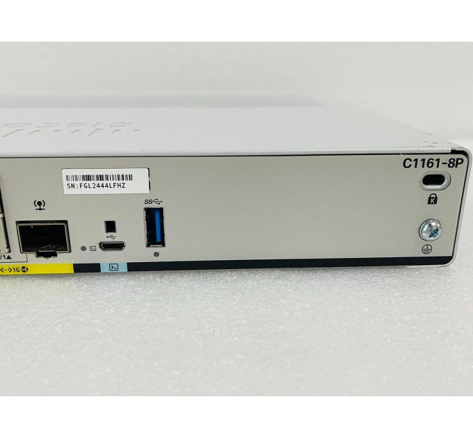 Cisco C1161-8P 8-Port Dual GE SFP Integrated Services Router W/ Power Adapter