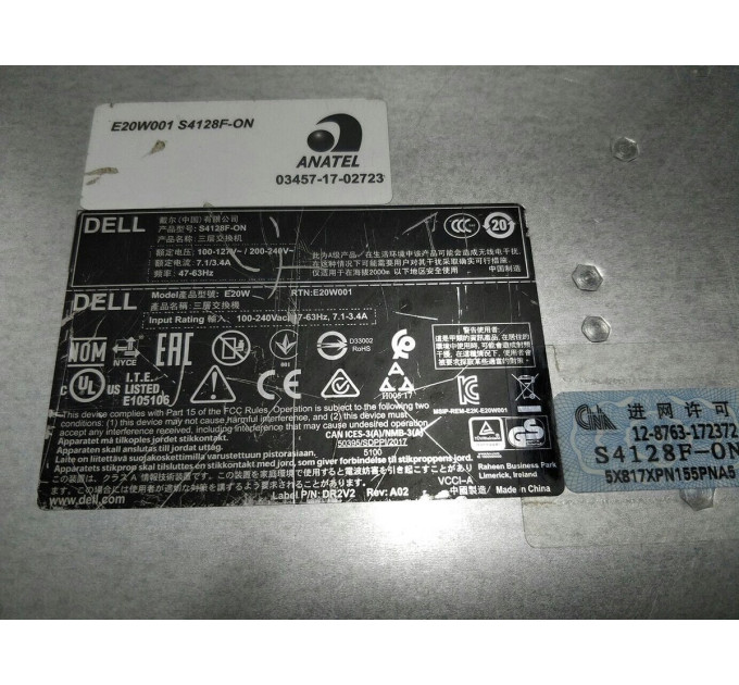 Dell S4128F-ON 28x 10GbE SFP+ & 2x 100GbE QSFP28 Port Switch "without Fan & PSU”