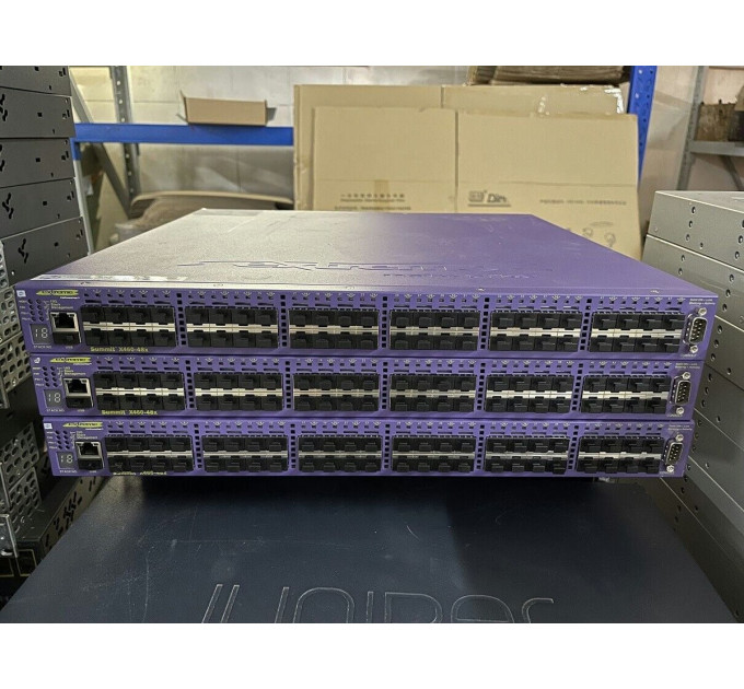 Extreme Networks Summit X460-48x 16406 48-Port 1G SFP Managed Switch W/ 1x PSU