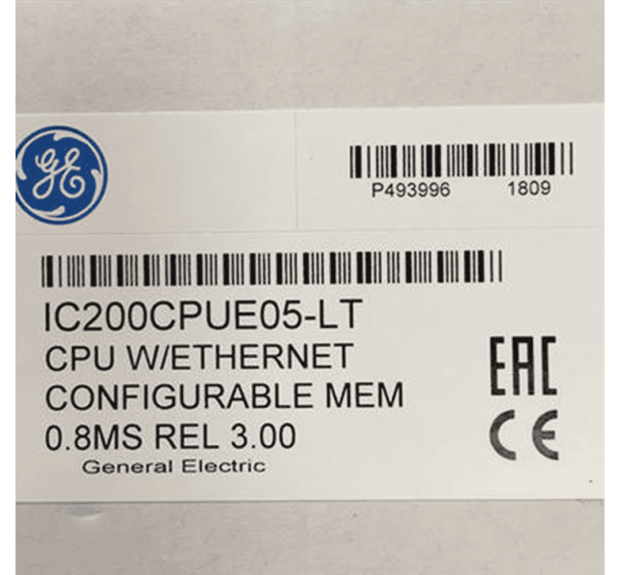 GE FANUC IC200CPUE05-LT